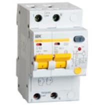 Дифференциальный автоматический выключатель IEK АД12М 2Р С25 30мА MAD12-2-025-C-030