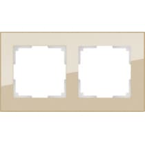 Рамка на 2 поста Werkel Favorit WL01-Frame-02 шампань 4690389122965