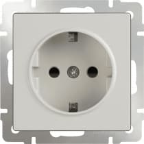 Розетка с заземлением Werkel WL03-10-01 слоновая кость 4690389126253