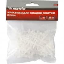 Крестики, 2,5 мм, для кладки плитки, 200 шт Matrix 88089