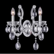 Бра Crystal Lux HOLLYWOOD AP2 CHROME