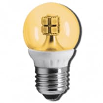Лампа светодиодная Ecola globe LED 4,0W G45 220V E27 золотистый 320° прозрачный шар искристая точка (керамика) 76х45 K7ZG40ELC