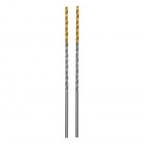 Сверло спиральное по металлу 2 х 86 мм Р6М5, Golden Tip, удлиненное, 2шт. Denzel 718245