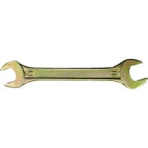 Ключ рожковый, 14 х 17 мм, желтый цинк Сибртех 14309