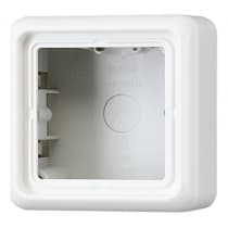 Коробка для накладного монтажа 1-ая с рамкой JUNG CD 500 Белая CD581AWW