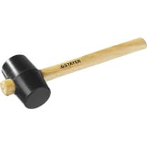 Киянка резиновая черная с деревянной ручкой STAYER 225 г 20505-40