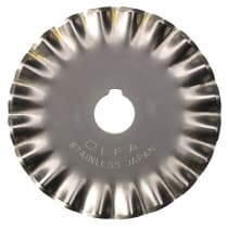 Лезвие OLFA фигурное круговое для RTY-2/G,/DX, малая волна, 45мм OL-PIB45-1