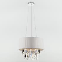 Подвесная люстра Eurosvet Amantea 10106/6 хром/прозрачный хрусталь Strotskis