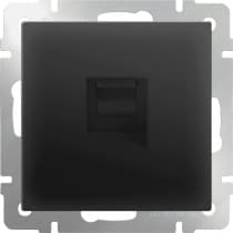 Розетка телефонная RJ-11 Werkel WL08-RJ-11 черный матовый 4690389054242