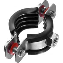 Хомут ЗУБР трубный с гайкой 3/4", оцинкованный, 9 шт., 37850-25-29