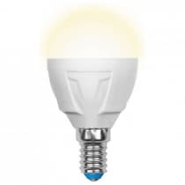Лампа светодиодная Uniel LED G45 7W WW E14 FR UL-00002419