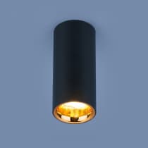 Потолочный светильник Elektrostandard DLR030 12W 4200K черный матовый/золото