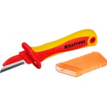 KN-1 нож электрика диэлектрический, прямой, KRAFTOOL 45401