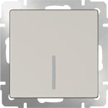 Выключатель одноклавишный с подсветкой Werkel WL03-SW-1G-LED-ivory слоновая кость 4690389059261