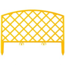 Забор декоративный GRINDA 28х320 см, желтый ПЛЕТЕНЬ 422207-Y
