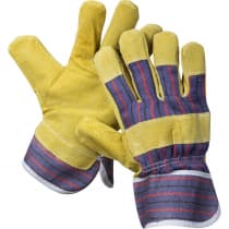 Перчатки рабочие STAYER Xl, комбинированные кожаные из спилка с тиснением 1131-XL