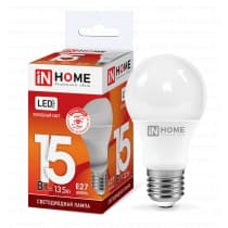 Лампа светодиодная LED-A60-VC 15Вт 230В Е27 6500К 1350Лм IN HOME 4690612020280
