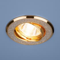 Встраиваемый светильник Elektrostandard 611A серебро блеск/золото