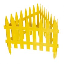 Забор декоративный Рейка, 28 х 300 см, желтый, Россия, Palisad 65000