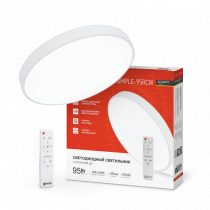 Светильник светодиодный IN HOME SCANDY SIMPLE-95RCW 95Вт 230В 3000-6500K 7600Лм 500x50мм с пультом ДУ белый 4690612057330