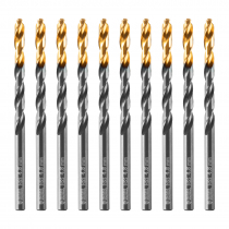Сверло по металлу, 4,8 мм, HSS-Tin, Golden Tip, 10 шт. Denzel 717212