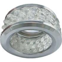 Встраиваемый светильник Ecola MR16 DL1655 GU5.3 хром/прозрачный FC1655EFF