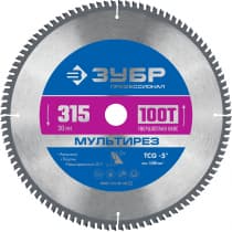 ЗУБР Мультирез 315 x 30мм 100Т, диск пильный по алюминию 36907-315-30-100_z01