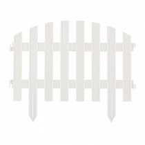 Забор декоративный Винтаж, 28 х 300 см, белый, Россия, Palisad 65011