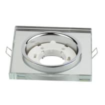 Светильник встраиваемый GX53R-SMR-glass под лампу GX53 КВАДРАТ СТЕКЛО 230B зеркальный IN HOME 4690612014128