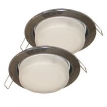 Встраиваемый светильник Ecola GX53 H4 2 pack черный хром FB53P2ECB