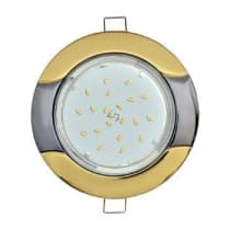 Встраиваемый светильник Ecola GX53 H4 9012 золото-черный хром FU71H4ECB