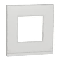 Рамка на 1 пост Schneider Electric Unica Studio Белое стекло NU600285