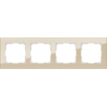 Рамка на 4 поста Werkel Favorit  WL01-Frame-04 шампань 4690389122989