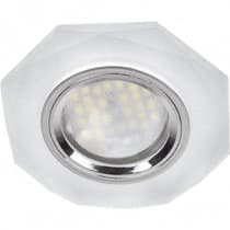 Ecola MR16 DL1652 GU5.3 Glass Стекло 8-угольник с прямыми гранями Матовый/Хром 25x90 (кd74) FN1652EFF