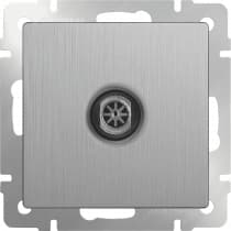 Розетка TV оконечная Werkel WL09-TV cеребряный рифленый 4690389085185