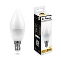 Лампа светодиодная FERON LB-570, C37 (свеча), 9W 230V E14 2700К 25798