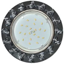 Встраиваемый светильник Ecola H4 5361 GX53 Чёрный FL53RNECB