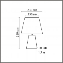 Интерьерная настольная лампа Lumion Terazio 8142/1T
