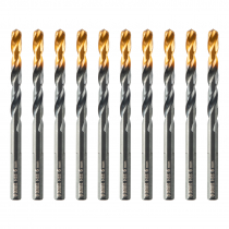 Сверло по металлу, 6 мм, HSS-Tin, Golden Tip, 10 шт. Denzel 717215