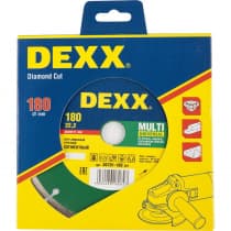 Круг отрезной для УШМ DEXX Ø 180х22.2 мм, алмазный, сегментный 36701-180_z01