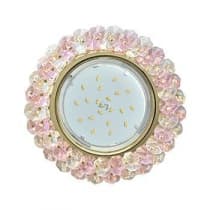 Встраиваемый светильник Ecola GX53 H4 5341 Glass золото/прозрачный/розовый FF53RYECB