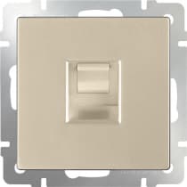 Розетка телефонная RJ11 Werkel WL11-RJ-11 шампань 4690389124525