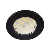 Встраиваемый светильник Ecola Light MR16 DL90 GU5.3 черный матовый FU1611EFY