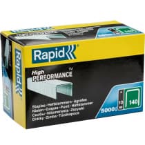 Плоские скобы RAPID супертвердые, профессиональные, тип 140 (G / 11 / 57), 10 мм, 5000 шт., 11910711