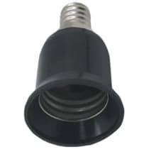 Переходник Ecola base  с цоколя E14 на E27 Черный A4T17BEAY