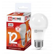Лампа светодиодная LED-A60-VC 12Вт 230В Е27 6500К 1080Лм IN HOME 4690612020259