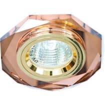 Светильник потолочный встраиваемый FERON DL8020-2/8020-2, под лампу MR16 G5.3, коричневый золото 19707