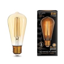 Лампа светодиодная Gauss LED Filament ST64 E27 8W 2400K Golden 157802008