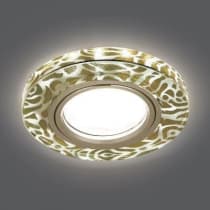 Встраиваемый светильник Gauss Backlight BL064 золотой узор/золото GU5.3 Led 2700K