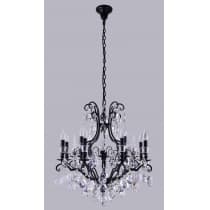 Подвесная люстра Crystal Lux MAGNIFICO SP13 BLACK/TRANSPARENT